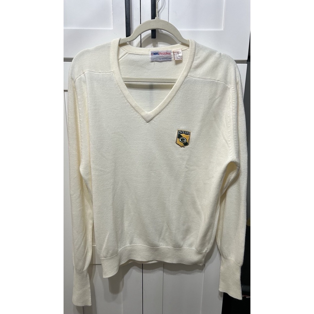 Green Bay Packers Adult Large Sweater‎ 100% Super Soft Acrylic Antigua NFL Pro